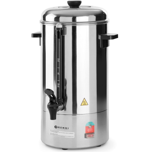 Percolator brewer for hot drinks of coffee and tea 6L - Hendi 208007