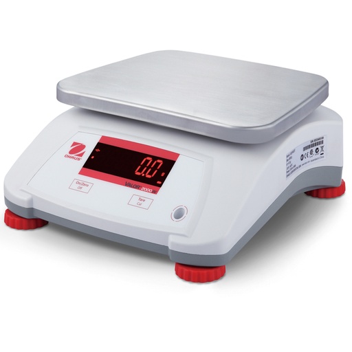 VALOR 2000 gastronomiskās virtuves kontrolsvērs ūdensizturīgs IP68 LED 15Kg / 2g - OHAUS V22PWE15T