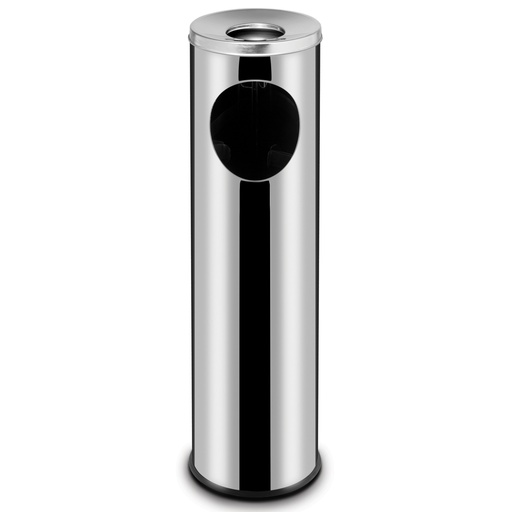 Steel ashtray integrated with trash can 15L - Hendi 691380