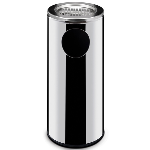 Steel ashtray integrated with trash can 33L - Hendi 691397