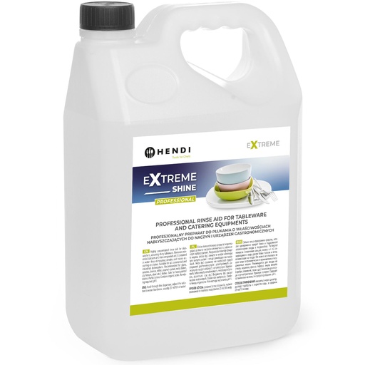 Rinse and shine liquid for rinsing and shining dishes in catering dishwashers 5L - Hendi 975022