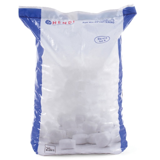 Salt NaCl tablets for descaler water conditioner 25Kg - Hendi 231265