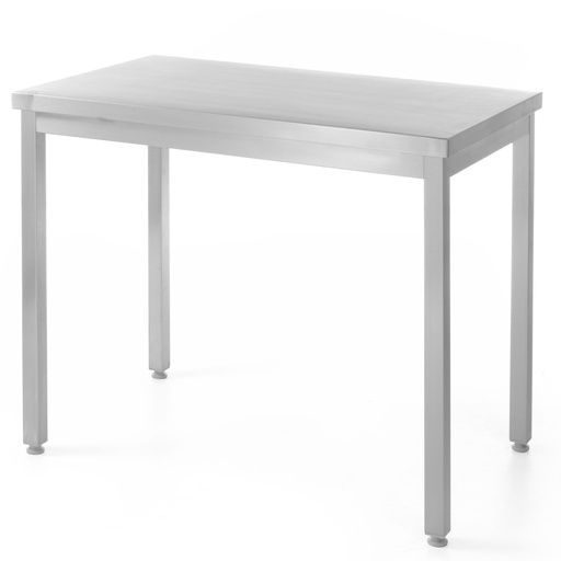 Central kitchen work surface table steel 100x60cm - Hendi 811276