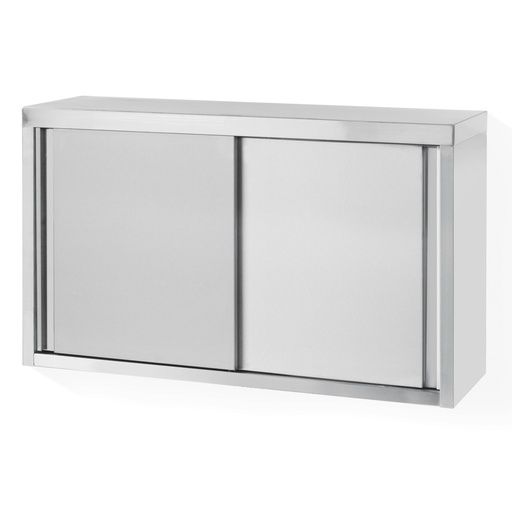 Wall mounted steel cabinet for kitchen with sliding doors 120x60x40cm - Hendi 811214