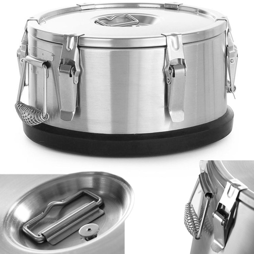 Steel thermos container for food transportation 10L - Hendi 710104