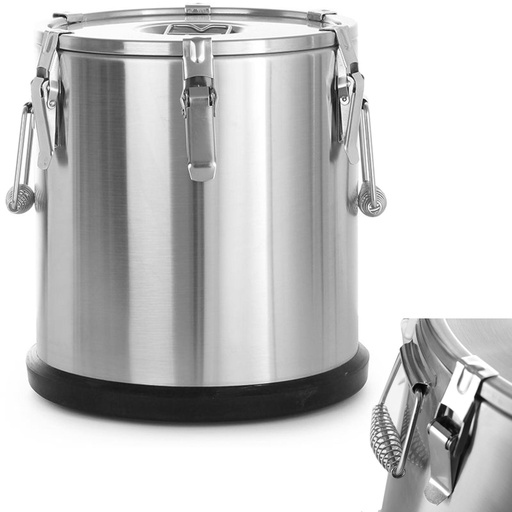 Steel thermos container for food transportation 20L - Hendi 710203
