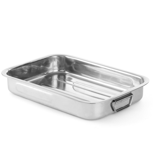 Stainless steel oven roasting tray 370x265x60mm - Hendi 508510