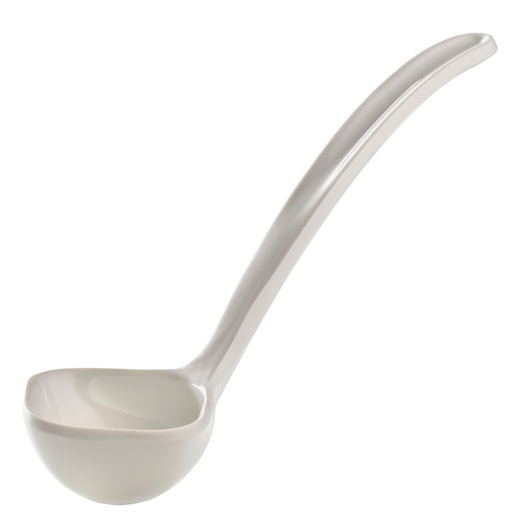 Melamine sauce ladle 0.4L capacity 170mm long white - Hendi 563632