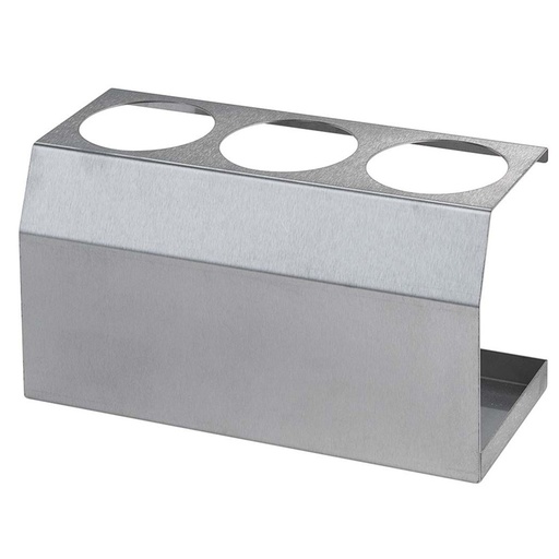 Steel display stand for sauce dispenser bottles 3 x 0.35L diameter 55mm - Hendi 557976