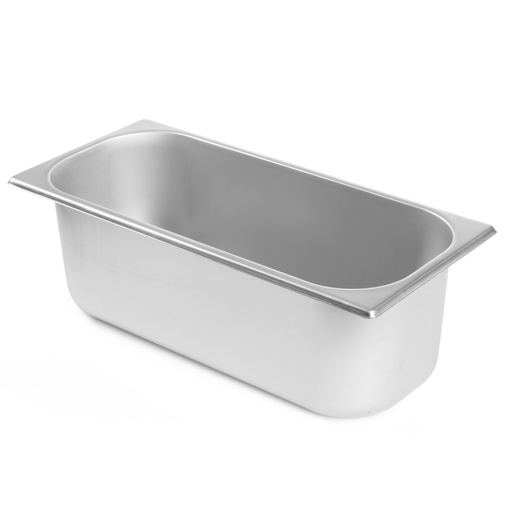 Professional stainless steel ice cream tray 360x165x120mm capacity 5L - Hendi 807019
