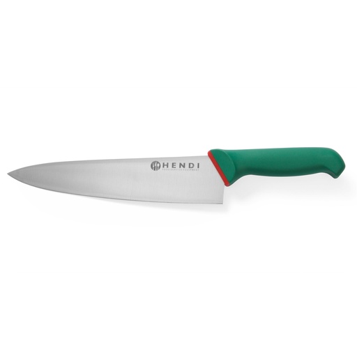 Green Line chef's knife for slicing and chopping 400mm long - Hendi 843949