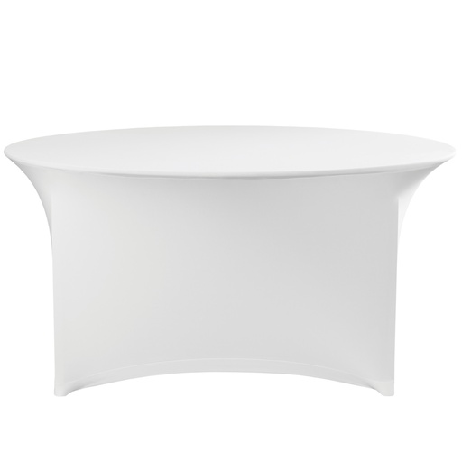 Round tablecloth without ironing diameter 180cm Jersey fabric white - Hendi 814451