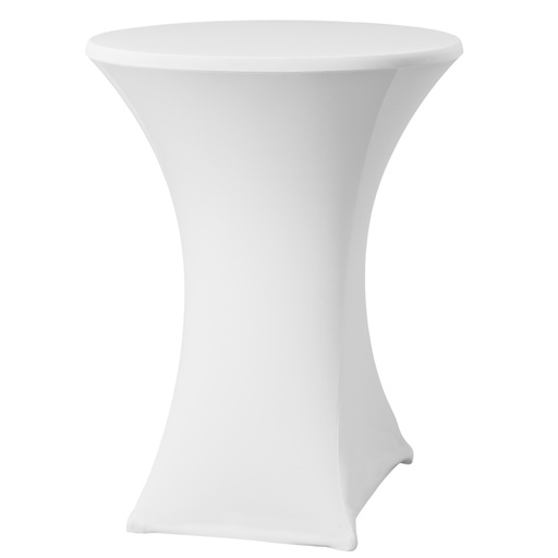Round tablecloth without ironing 80cm diameter Jersey fabric white - Hendi 813157
