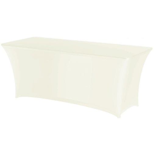 Rectangular tablecloth without ironing 150x760cm Jersey fabric cream - Hendi 814383