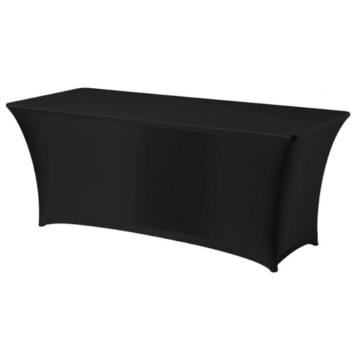 Rectangular tablecloth without ironing 150x760cm Jersey fabric black - Hendi 814406