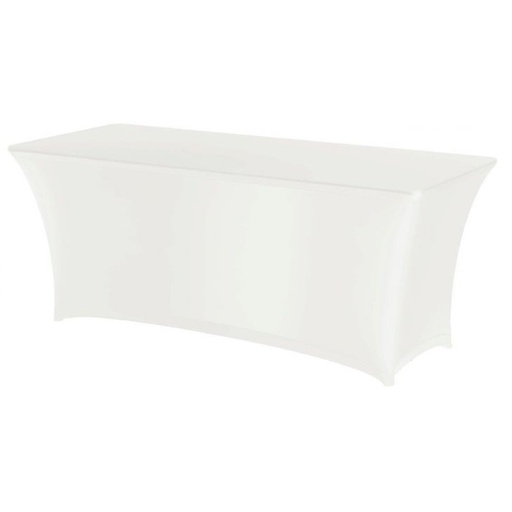 Rectangular tablecloth without ironing Jersey fabric white - Hendi 814369
