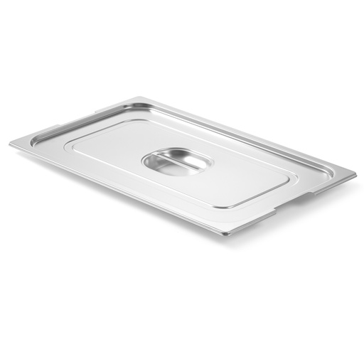 Lid for GN container Profi Line with cutout for GN1/1 handles 530x325mm stainless steel - Hendi 804209