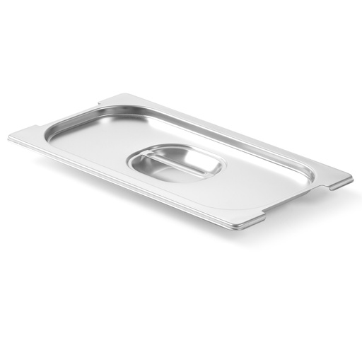 Lid for GN container Profi Line with cutout for GN1/3 handles 325x176mm stainless steel - Hendi 804230
