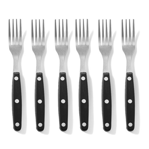 Stainless steel steak fork set of 6pcs. - Hendi 781432