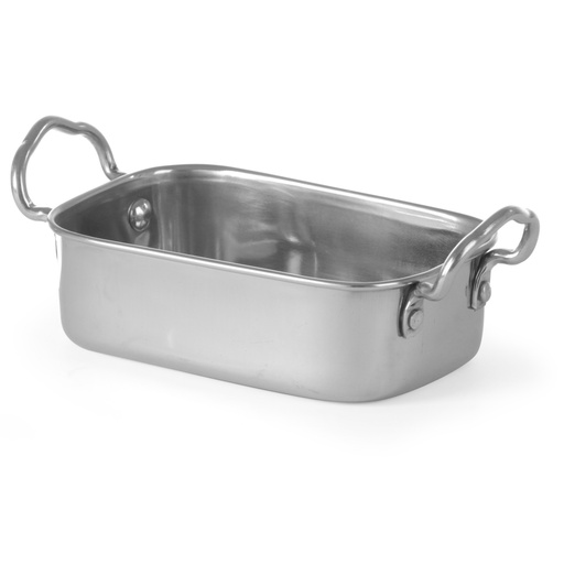 Small stainless steel snack tray 185x95x45mm - Hendi 426487