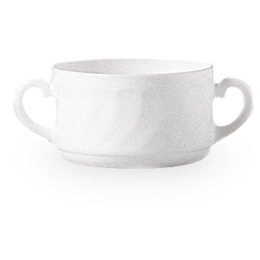 Arcoroc TRIANON 300ml durable opal white bouillon set of 6pcs. - Hendi D6879