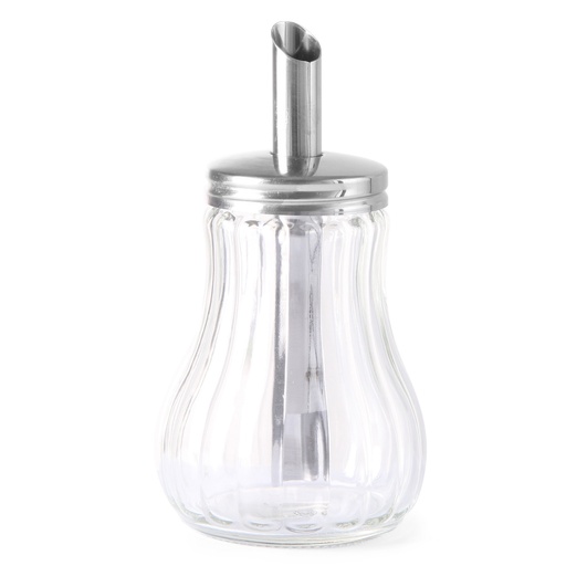 Glass sugar bowl with sugar dispenser 80mm dia 200ml - Hendi 452400