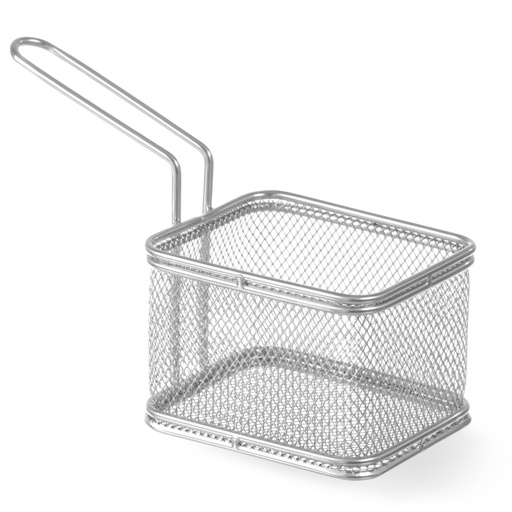 Miniature basket for fried snacks stainless steel 100x80x75mm - Hendi 426425