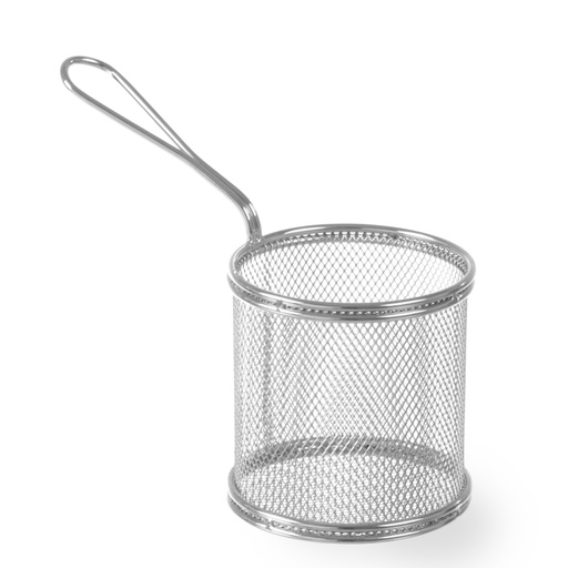 Miniature basket for fried snacks stainless steel 90mm diameter 90mm high - Hendi 426449