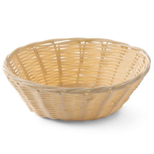 Bread basket made of polyirattan round diameter 200mm height 65mm - Hendi 426609