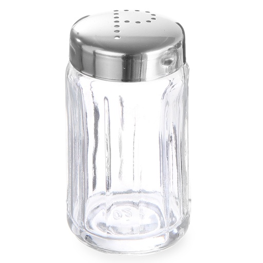 Glass pepper shaker diameter 40mm height 70mm set of 6pcs. - Hendi 461167