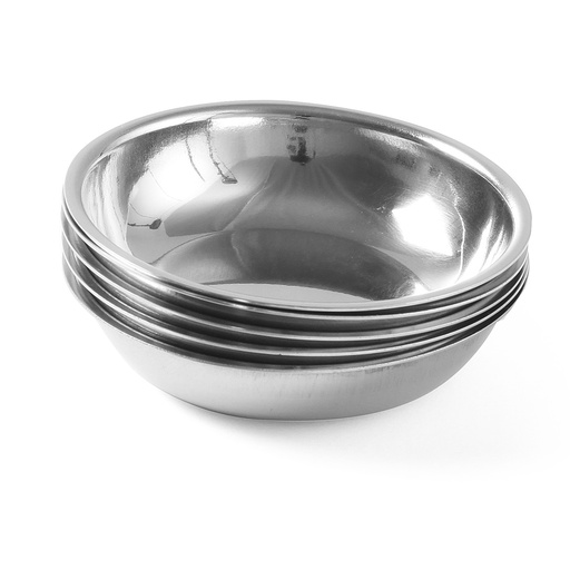 Stainless steel bowl salad bowl diameter 100mm set of 4pcs. - Hendi 452325