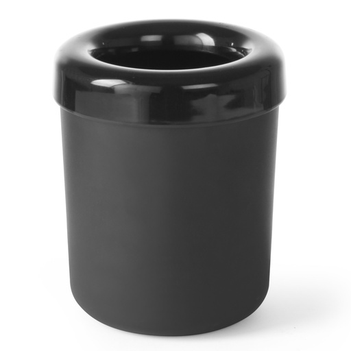 Galda paplāte vai plastmasas galda piederumu trauks melns 130 mm diametrs - Hendi 421574