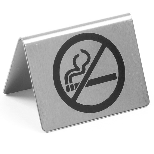 NO SMOKING sign stainless steel - Hendi 663660