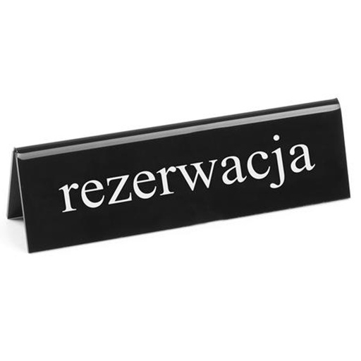 RESERVATION abpusēja informācijas zīme Plexiglas LV - Hendi 663523