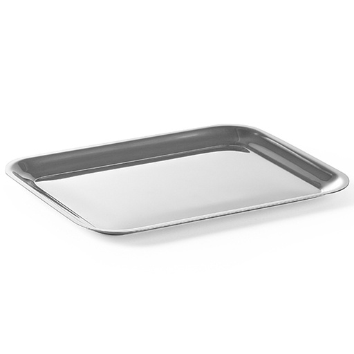 Stainless steel garnish platter presentation tray 205x155mm - Hendi 400203