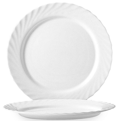 Arcoroc TRIANON shallow plate 245mm dia set of 6pcs. - Arcoroc D6890