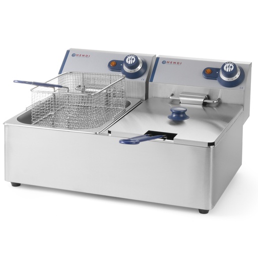 Dviguba riebalų keptuvė "Blue Line" 230V 2x3300W 2x6L