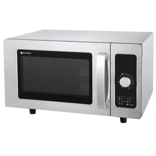 Professional microwave oven with timer 1000W 25L capacity.