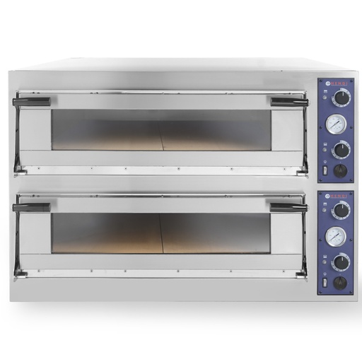 Picu un mīklas cepeškrāsns PUTAS 44 durvju glazētas cepšanas paplātes 60x40cm 13.8kW 8 picas dia. 40cm