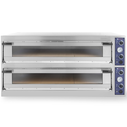 Picu un mīklas cepeškrāsns Paplātes 66L durvis glazētas cepšanas paplātes 60x40cm 20.4kW 12 picas dia. 40cm