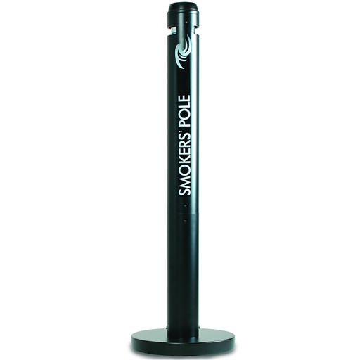 Elegant outdoor ashtray on a stable base free-standing height 1041mm.