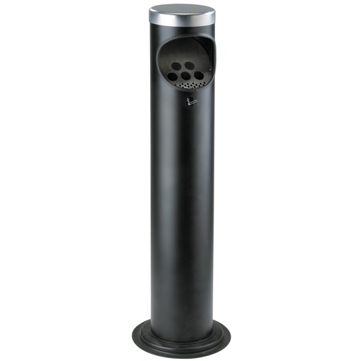 Standing ashtray with waste receptacle outside and inside height 104cm.