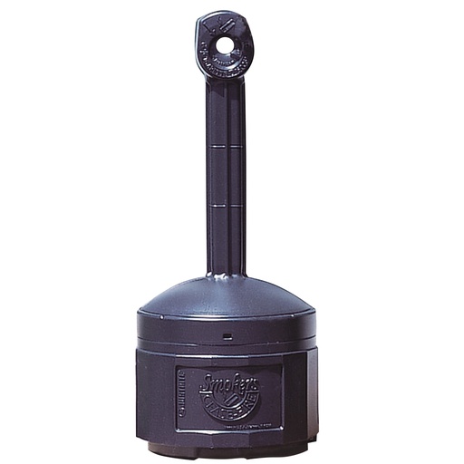 Outdoor city ashtray on a stable base capacity 15L diameter 42cm height 98cm black