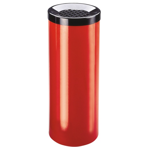 Floor standing ashtray floor diameter 25cm height 61cm red
