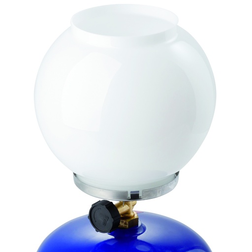 BRILANT tourist lamp for gas camping large sphere of light diameter 20cm for LPG gas cylinder.