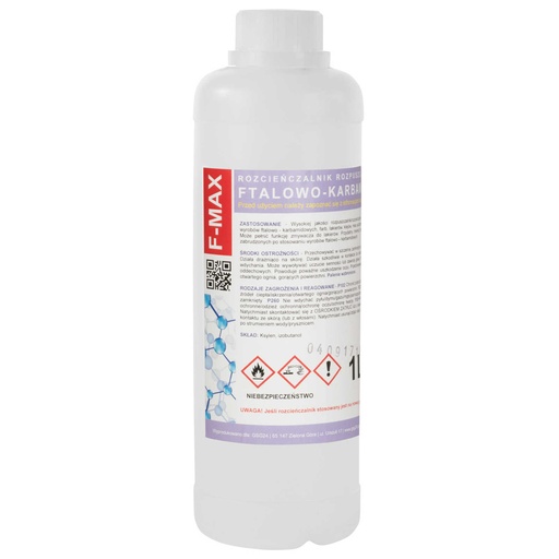 Phthalic-carbamide thinner for paints and varnishes F-MAX 1L