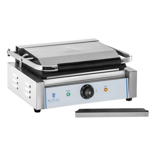 Kontaktinis dvipusis lygus grilis PANINI 2200W 230V Royal Catering