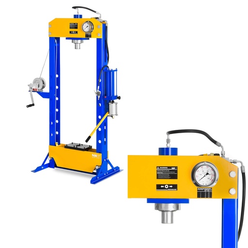 Hydraulic and pneumatic workshop press 50T 624 bar MSW WP-50T-P