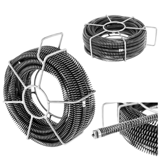 Pusher spiral hydraulic pipe spring 6 x 2.45 m diameter 16 mm KIT