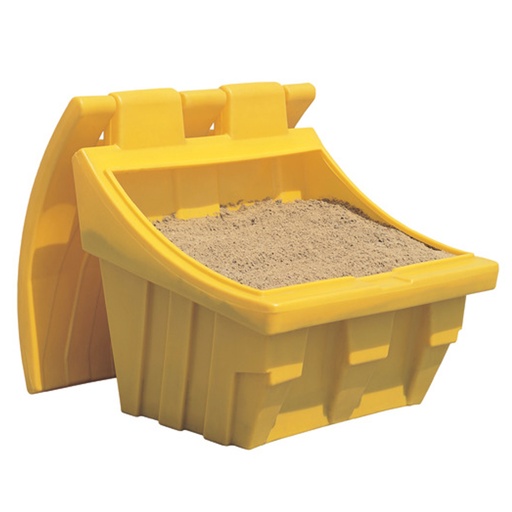 Container box for sand sand and salt for sidewalks 150kg yellow